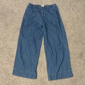 H&M Denim Blue Elastic Waist Pants